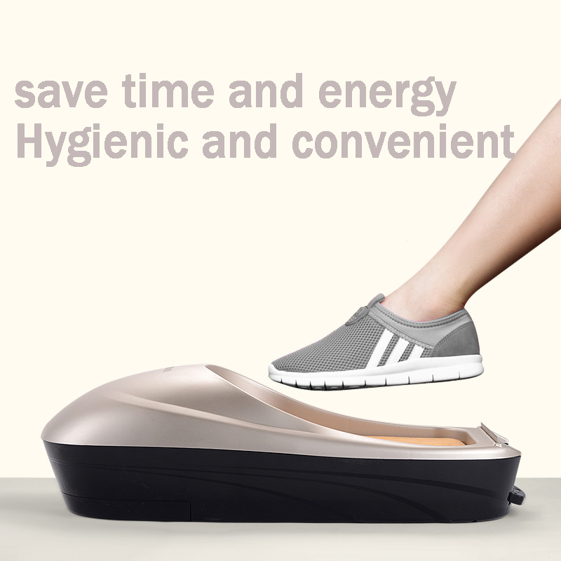 Shoes Machine Automatic Shoe Cover Machine Shoe Polishing Equipment Kit Set Foot for Home Shoes Tool Shoe film Silver
