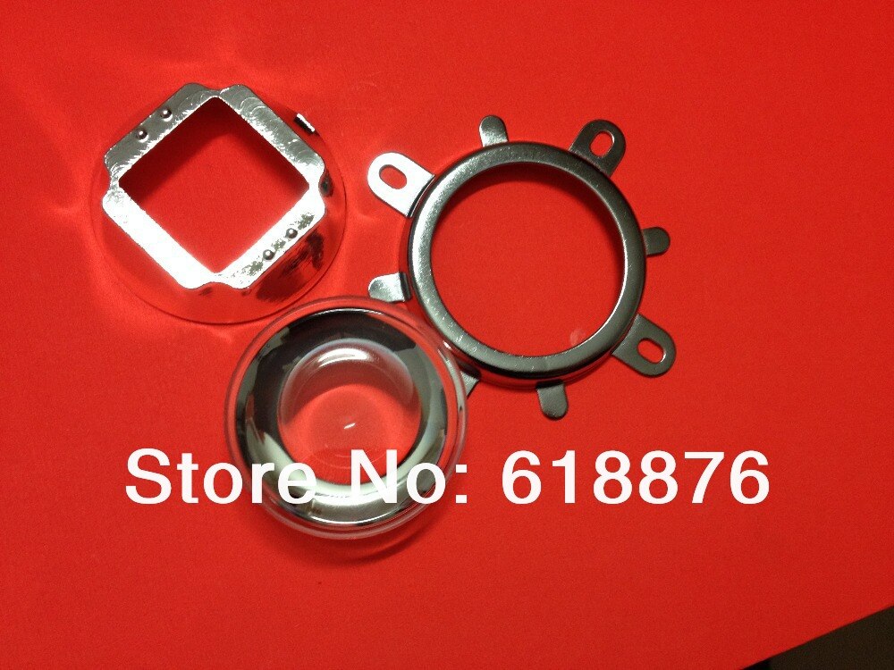 Gratis shipping5pcs 44mm Lens + Reflector Collimator + Vaste beugel Voor 20 W 30 W 50 W 70 W 100 W 120 w LED