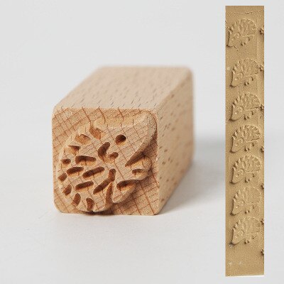 3cm Square Emboss Stamp Hand Carved Wooden Stamps Wood Seal for Printing DIY Clay Pottery Carving Blocks Polymer Clay Mold Tools: O