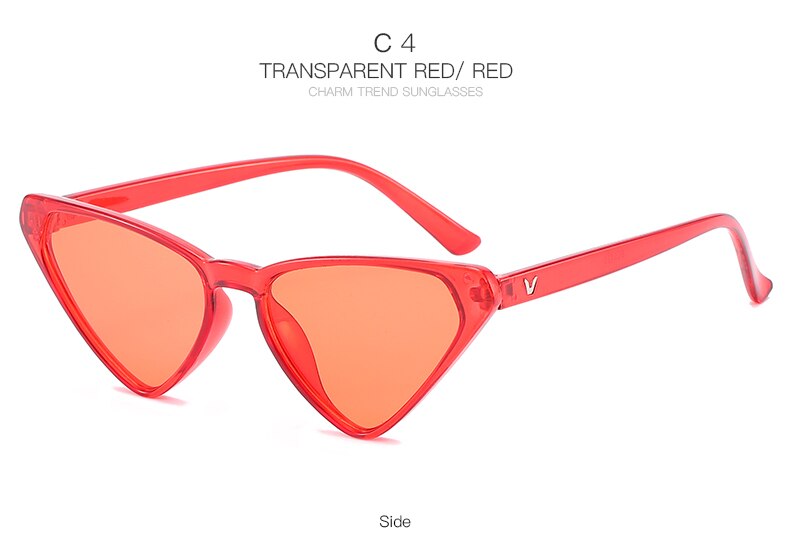 Cat eyes wandelzonnebril dames retro vintage zonnebril heren toerisme auto zonnebril casual acryl  uv400: 11-bj5195-c4