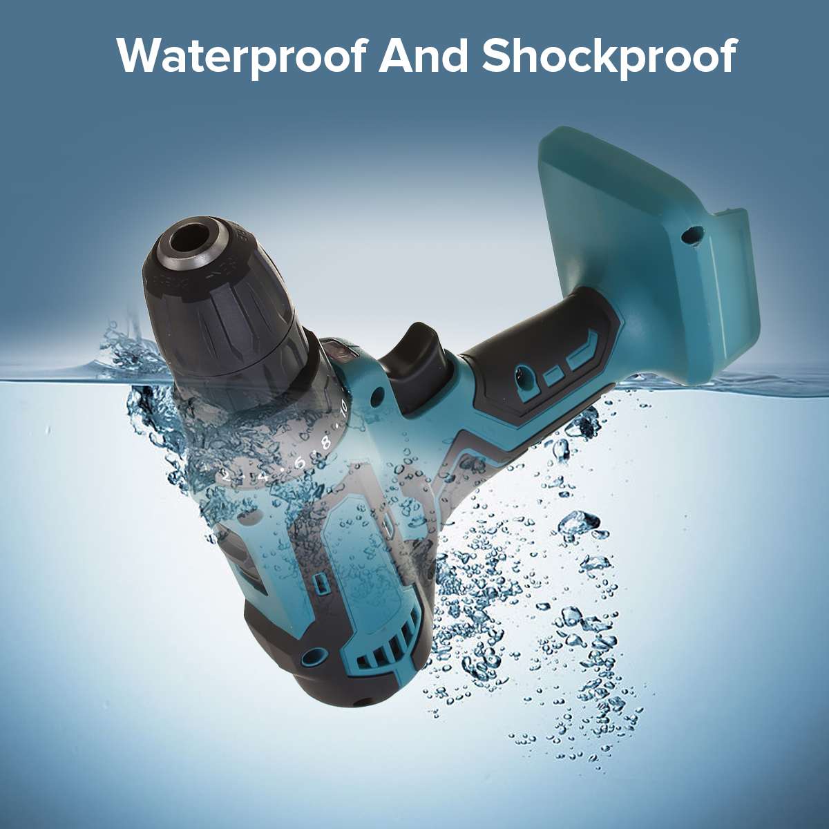 18V 21V 90Nm Cordless Brushed Electric Drill Hammer Drill Screwdriver DIY Wood Power Tool Rechargable For Makita Battery 10mm