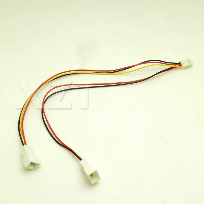3Pin 2in 1 Wire Female to 2 Male Terminal Y Cable Splitter Power Supply Extension Cable for PC Fan cooling CPU GPU Cooler