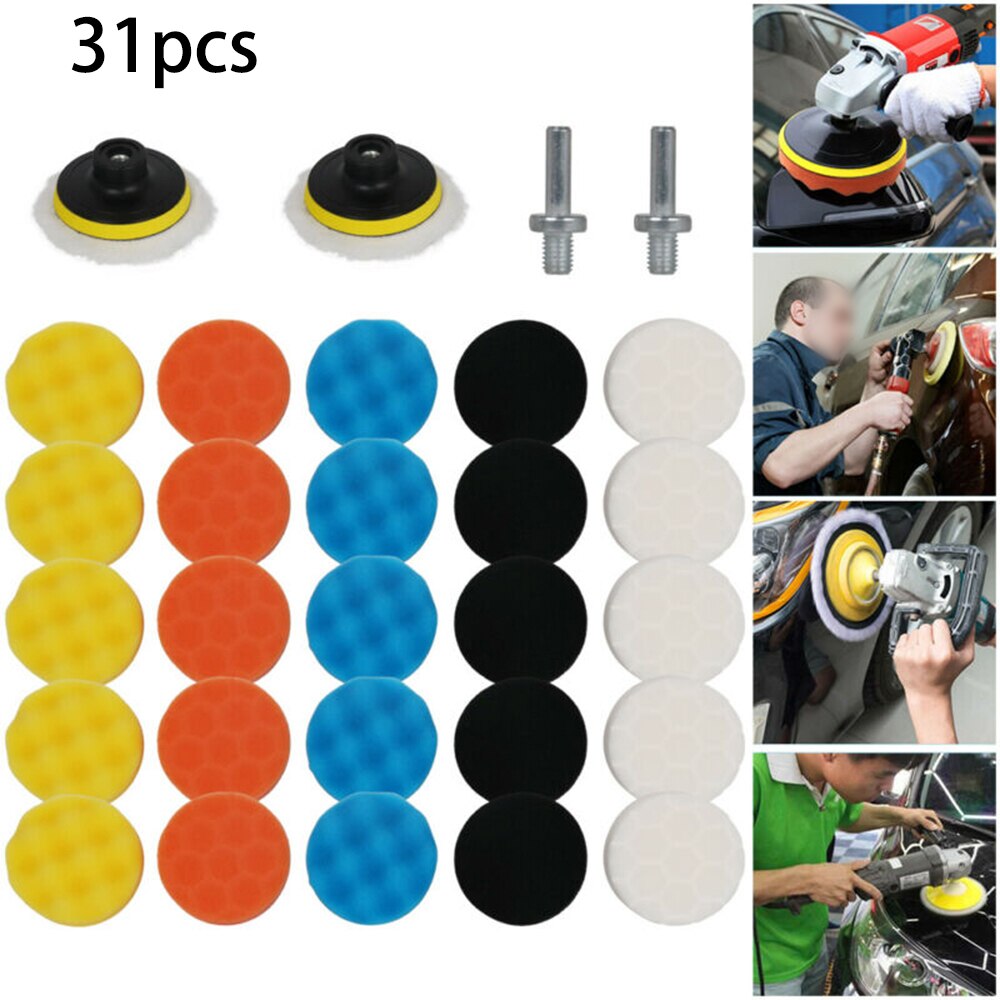 Buffing Pad Kit Pro M10 Useful Tool Polishing sponge 3" Car