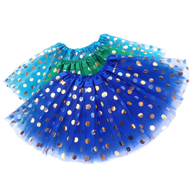 Babymeisjes tutu rokje kinderen peuter stippen blauwe tutu