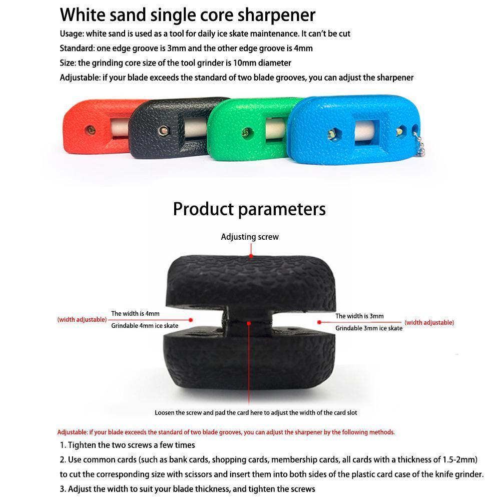 Portable Ice Skate Sharpener Blade Ice Skate Sharpeners Machine For Speed Skates Ice Hockey And Player Skating X7P5