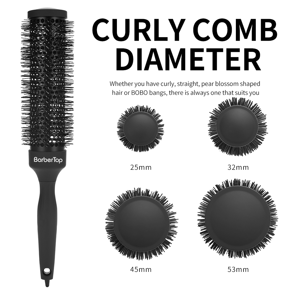 35cm Extra Long Hair Roller Brush Salon Blowout Styling Heat Resistant Volumizing Hair Salon Use Accessories Roll Comb