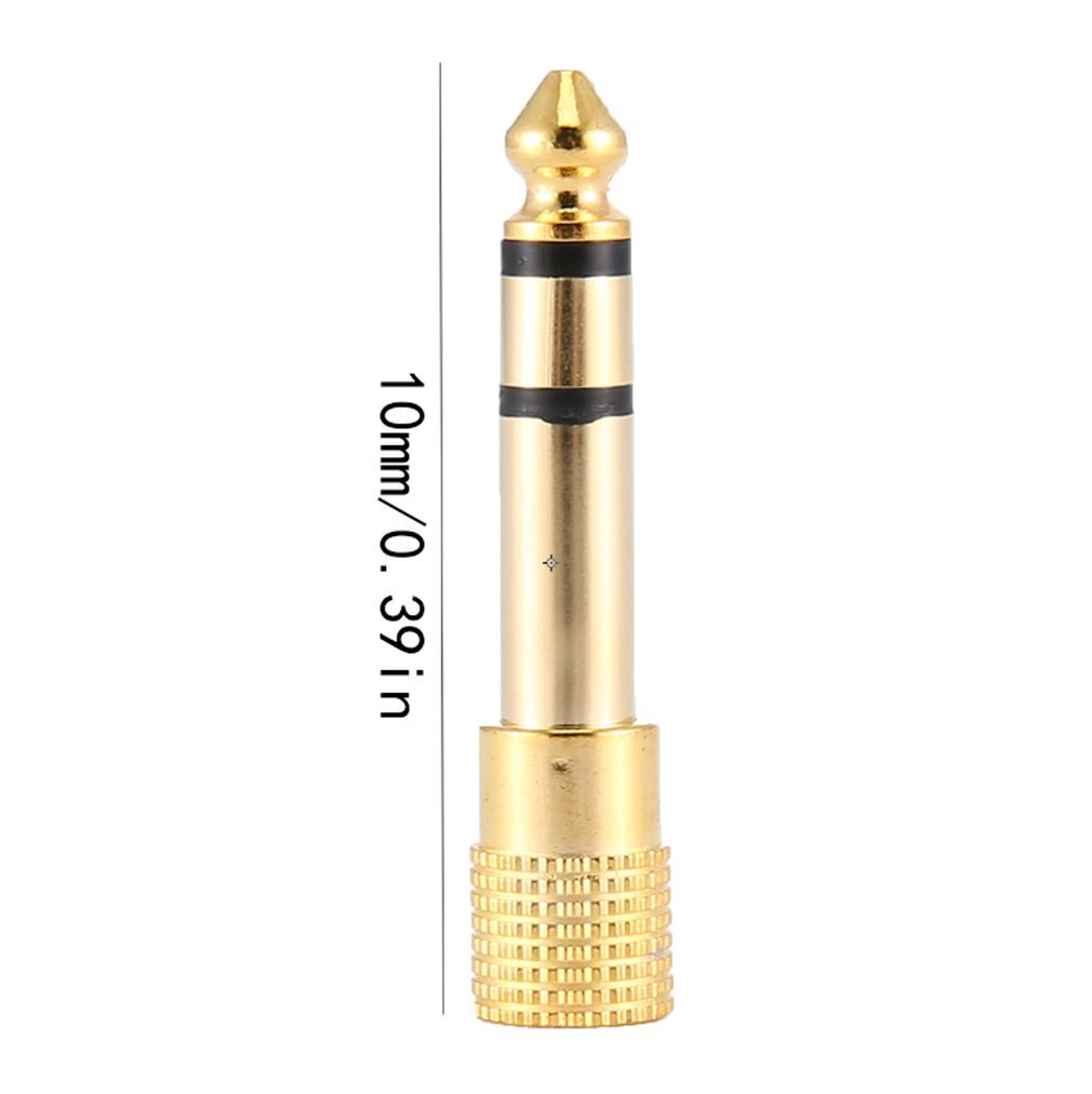 Jack 6.5 6.35mm Male Plug to 3.5mm Female Connector Headphone Amplifier Audio Adapter Microphone Converter