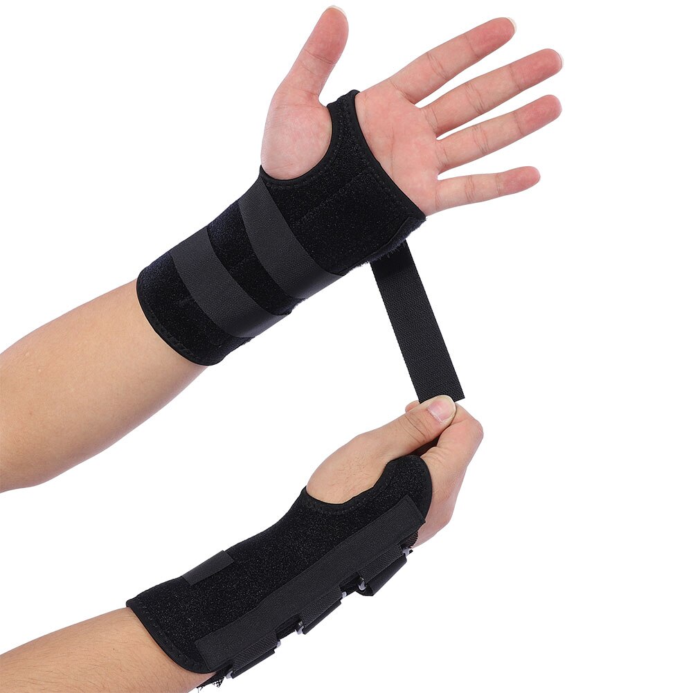 Adjustable Steel Brace Wrist Support Splint Fractures Carpal Tunnel Sport Sprain for Weight Lifting Protector Sprain Fractures
