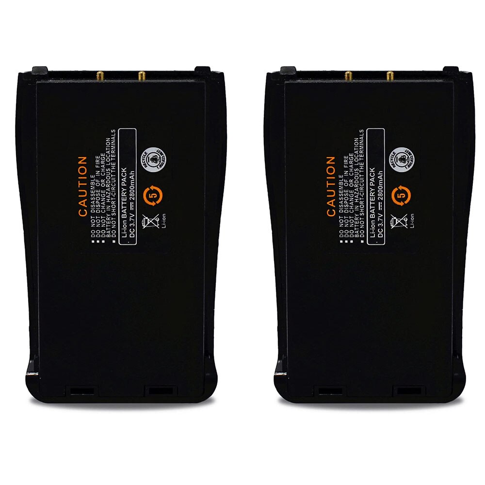 Baofeng Walkie Talkie Batterij Vervanging 1500Mah Rechagable Li-On Batterij Voor BF-888S Twee Manier Radio (2 Stuks)