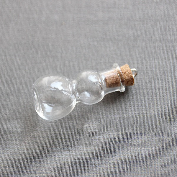 1/2/3 butelki szklane o różnych kształtach, małe butelki z korkami, z życzeniami uzdrawiania, szczęśliwego dryfowania, puste, małe słoiczki, dekoracja: 4xl / Zieleń wojskowa