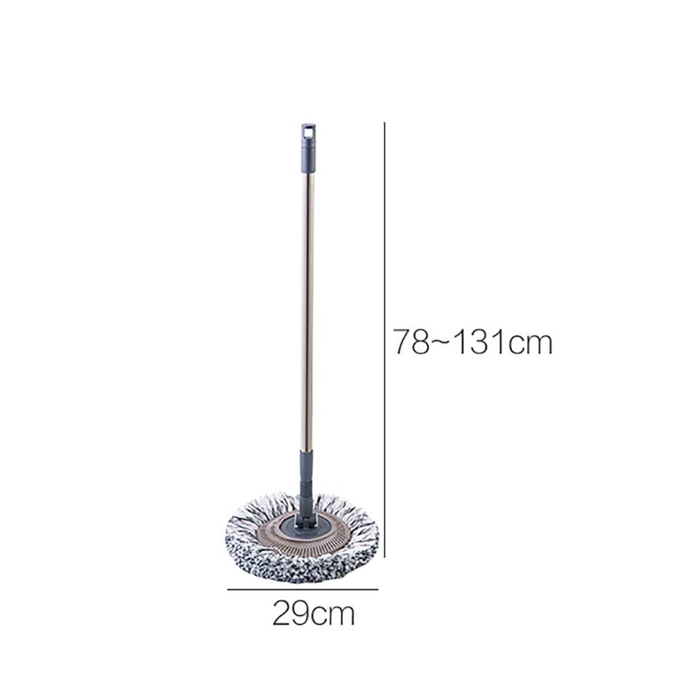 Adjustable Round Mop Long Handle Broom Sweeper Floor Cleaner Dust Brush Bathroom Rotatable Mop with Soft Head Home Cleaning Tool