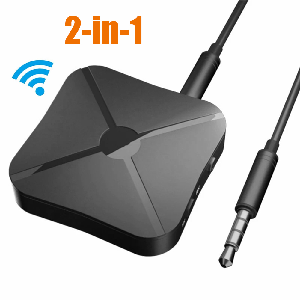 2 IN 1 Real Stereo Bluetooth-compatible 4.2 Receiver Transmitter Audio With 3.5MM AUX For TV MP3 PC Bluetooth Wireless Adapter