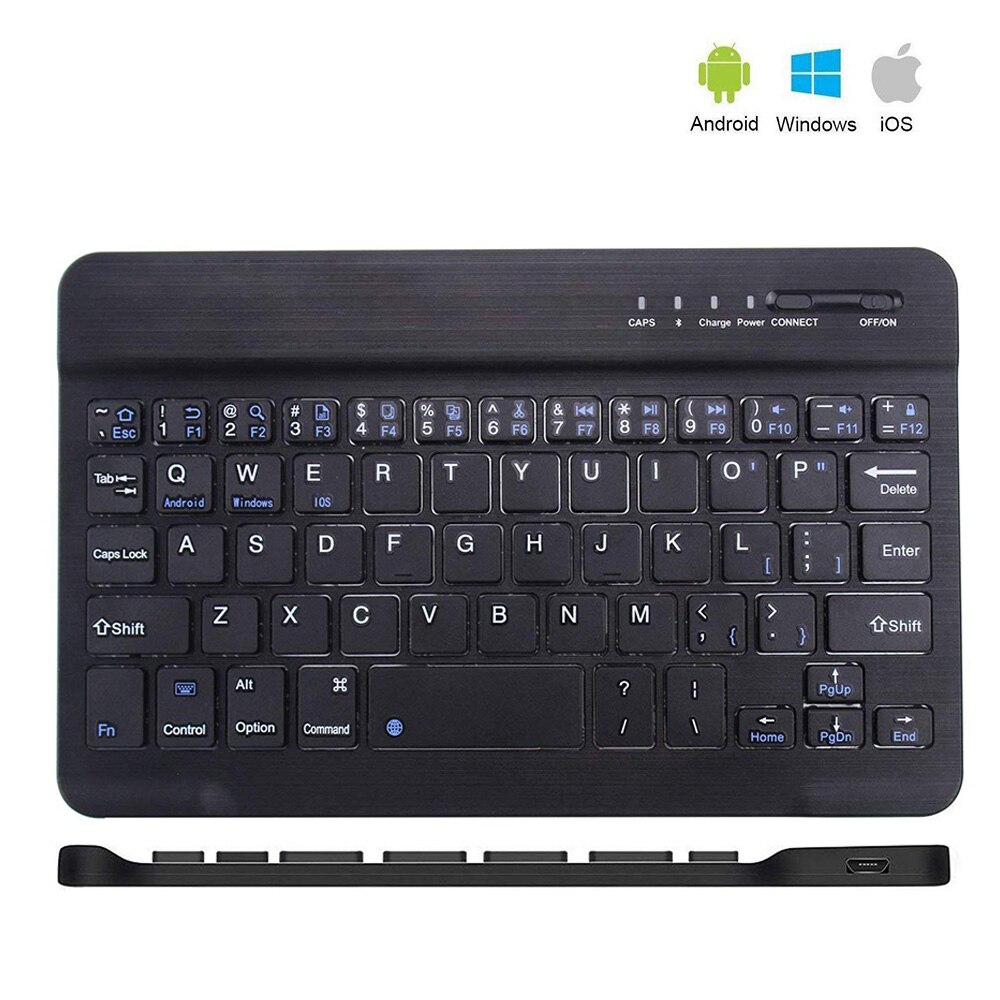 Mini Ultra Slim Wireless Bluetooth Keyboard 7/9/10 Inch Bluetooth 3.0 Keyboard For Ipad Phone Tablet With Windows/Android/iOS