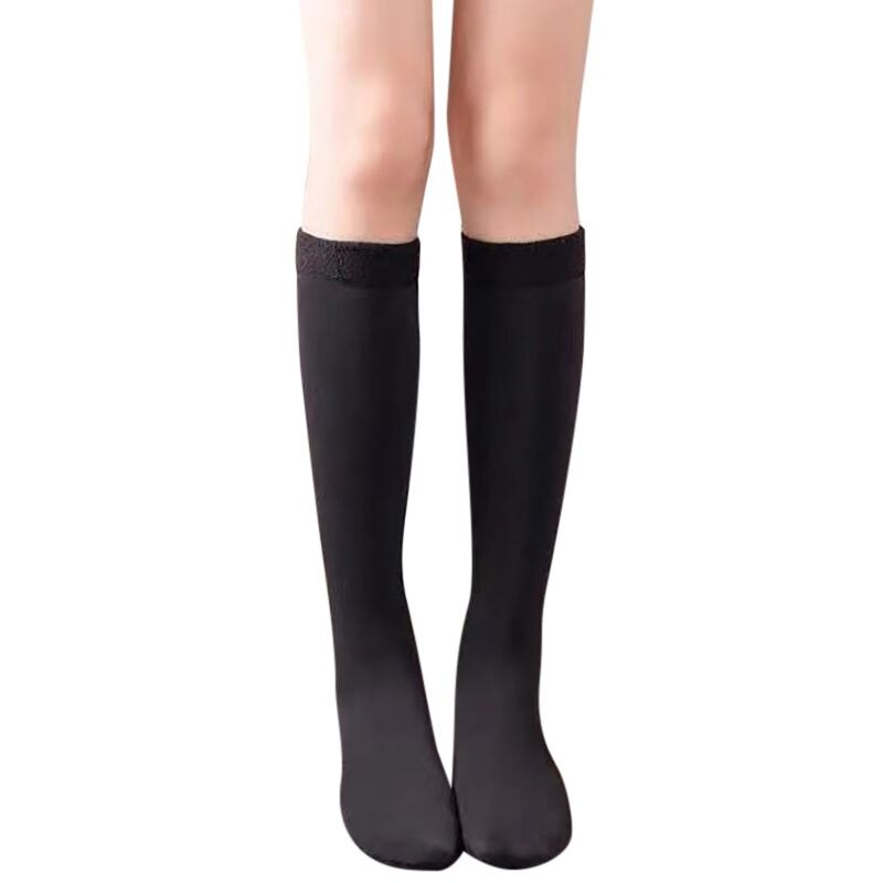 Winter Sneeuw Sokken Dames Plus Fluwelen Dikke Sokken Warm Sneeuw Sokken Casual Tube Floor Sokken