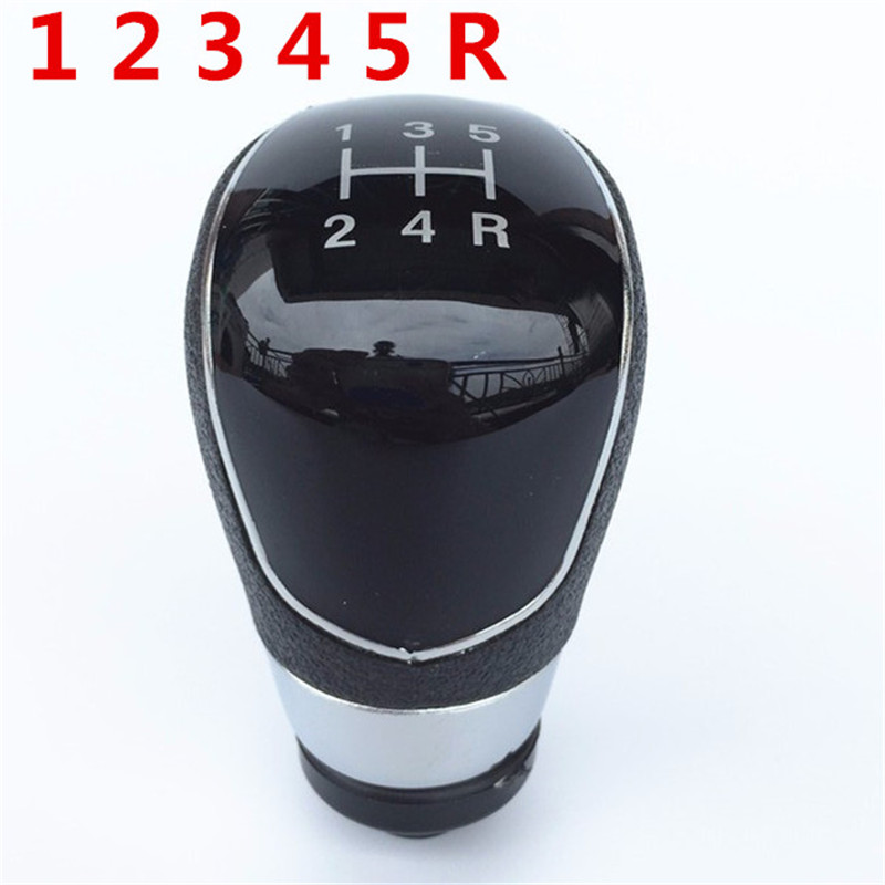 Pomello Del Cambio Ghetta Stivale 5/6 Velocità Per Ford Fiesta MK7 Messa A Fuoco MK2 FL NK3 C-max FL B-max S-max Galaxy MK3 Kuga Transit: 5-Speed Black