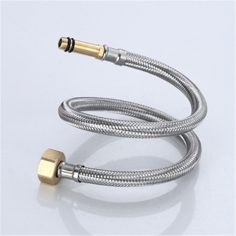 LEDFRE304 Roestvrij Staaldraad Gevlochten Slang Wastafel Kraan Wastafel Kraan Koud En Warm Inlaat Slang