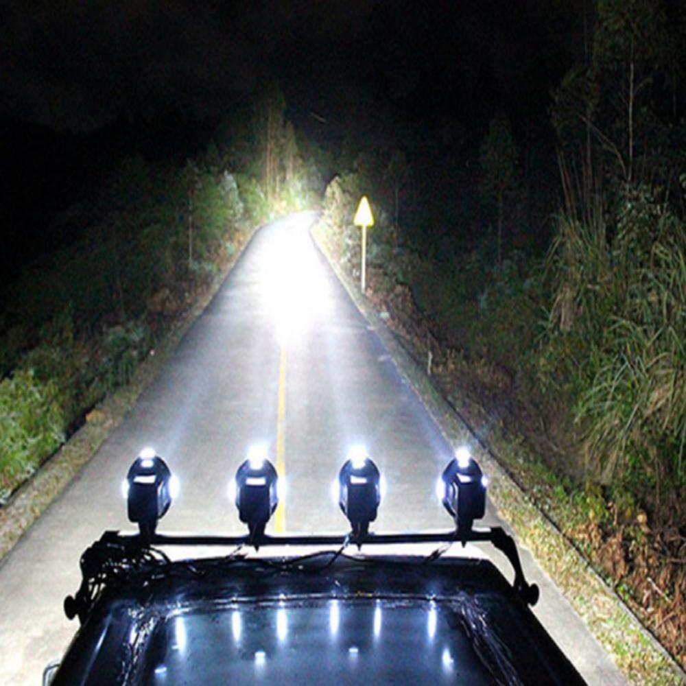 4 tommer 55w hid xenon lys flom kjørelys 12v hid xenon lys for jeep bilbiler suv spot arbeidslys flomlys rød