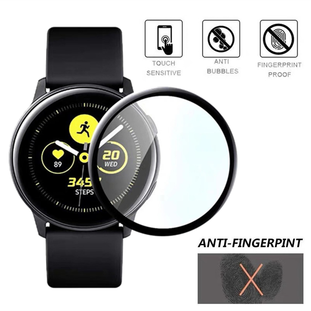 3D Curved Soft Fibre Full Coverage Screen Protector Film Cover For Samsung Galaxy Watch Active 1/ Active 2 40mm 44mm Smart Watch