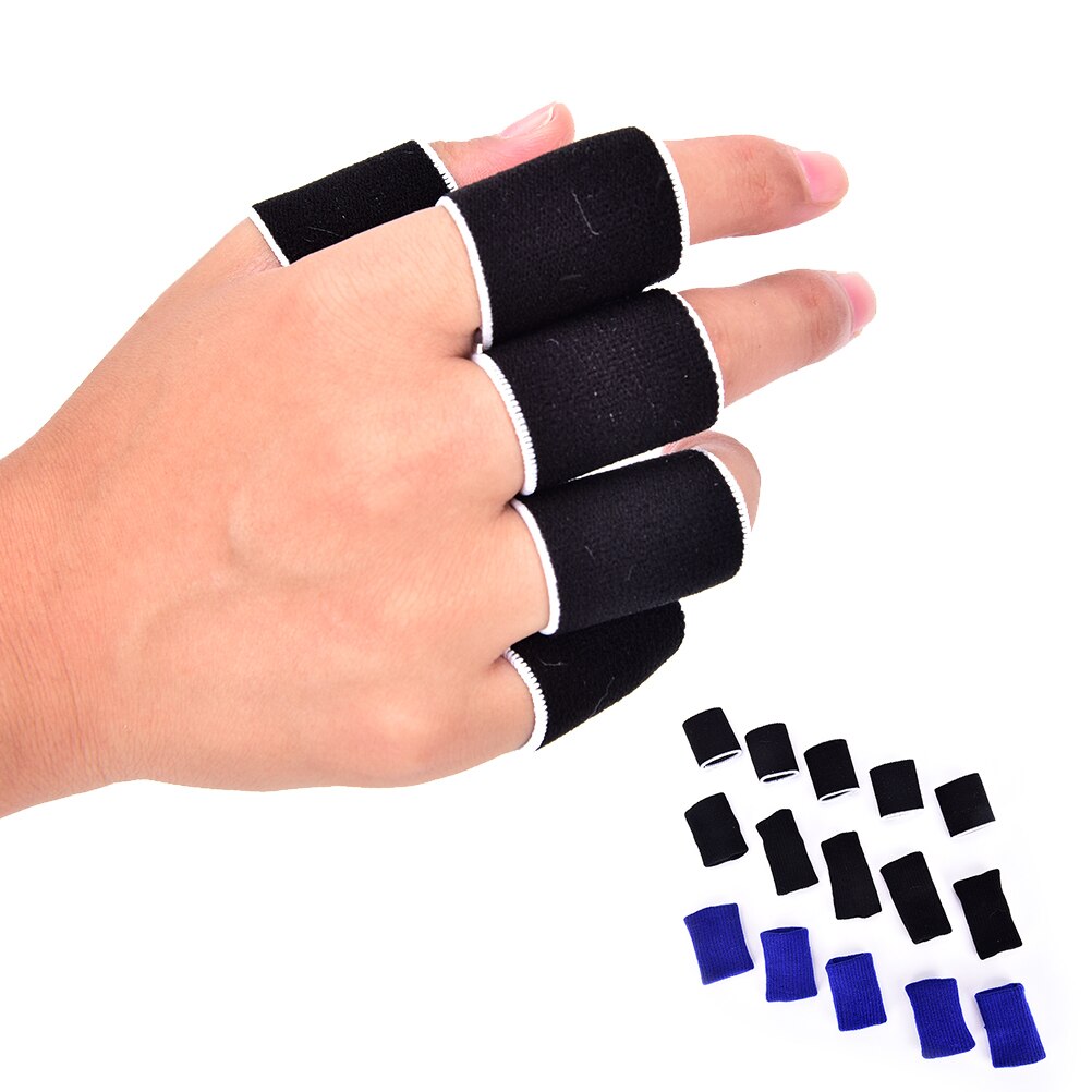 10 Stks/pak Rechte Vinger Stall Mouwen Protector Beschermende Gear Finger Guard Bands Bandage Polssteun