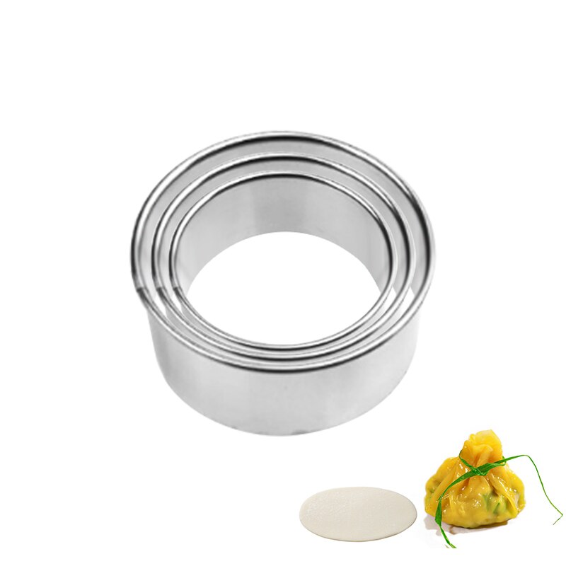 304 Stainless Steel Cutter Dumplings Mould Kitchen Maker Dumpling Skin Device dough press Pancake Tools