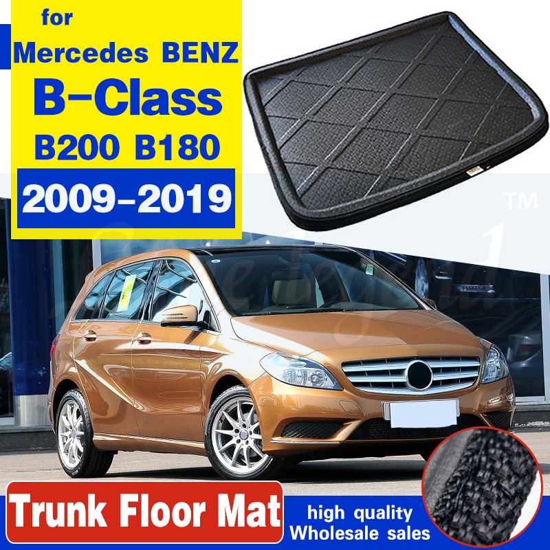 Voor Mercedes Benz B-Klasse B180 B200 Estate Wagon Rear Cargo Boot Lade Liner Kofferbak Floor mat Tapijt Modder Kick