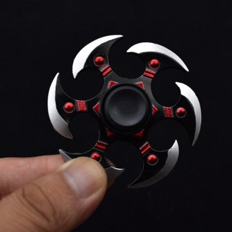 Cartoon Stijl Creatieve Fidget Spinner Tri Spinner Zink Legering Hand Spinner Vinger Stress Reliever Speelgoed Cadeau Voor Kinderen Volwassen: WHITE