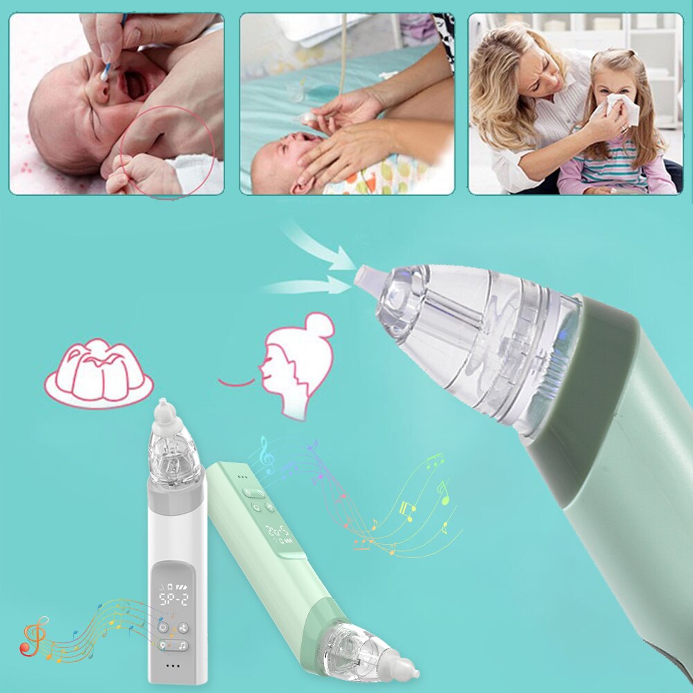 Kid Baby Nasal Aspirator Electric Nose Cleaner Baby Sucker Cleaner Sniffling Adult Blackhead Remover Equipment Safe Hygienic