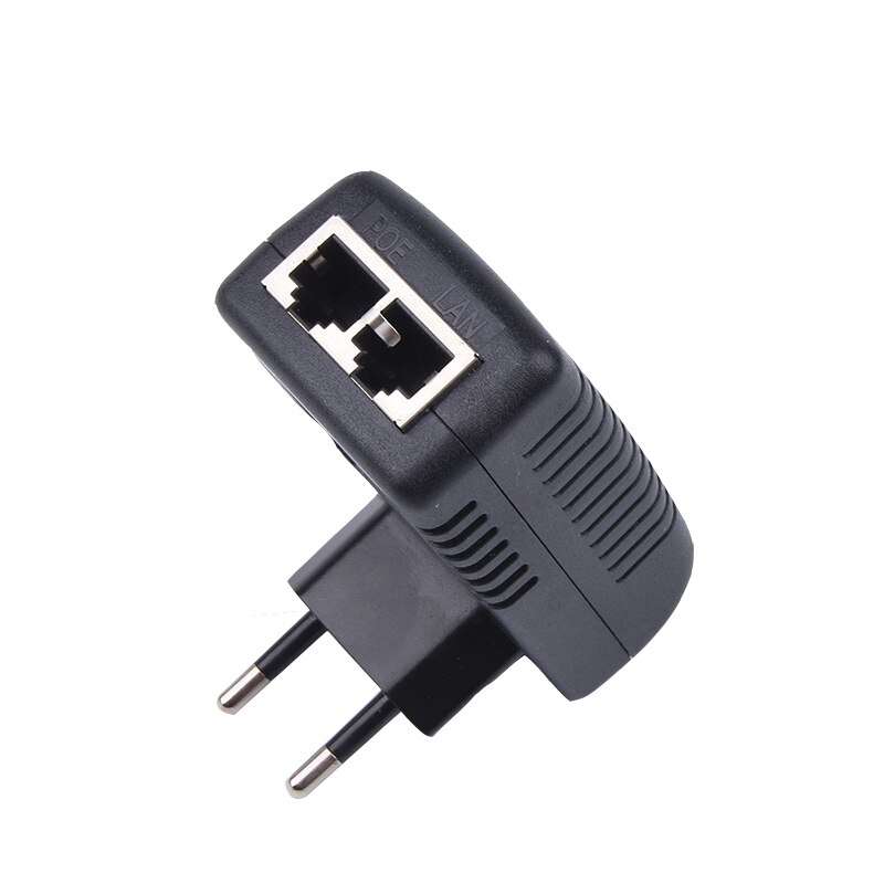 Inyector POE 24V 1A adaptador de suministro de alimentador poE adaptador de Ethernet US EU enchufe suministro para cámara de videovigilancia IP