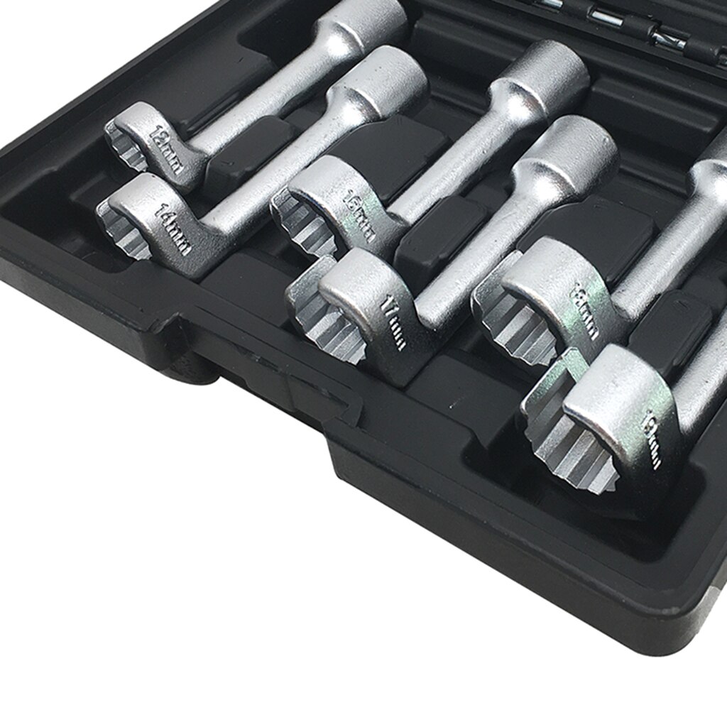 6pc L-shaped socket wrench set nut driver 8-19mm metric 6 point hex