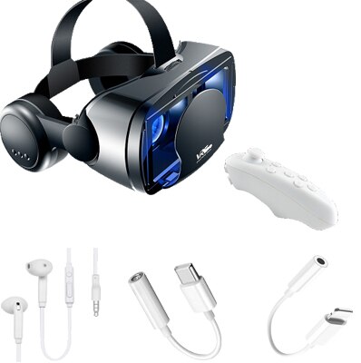 VRG PRO virtual reality VR glasses full-screen viewable wide-angle 120 degrees suitable for 5 to 7-inch smart phone devices: Blu-ray plus plus