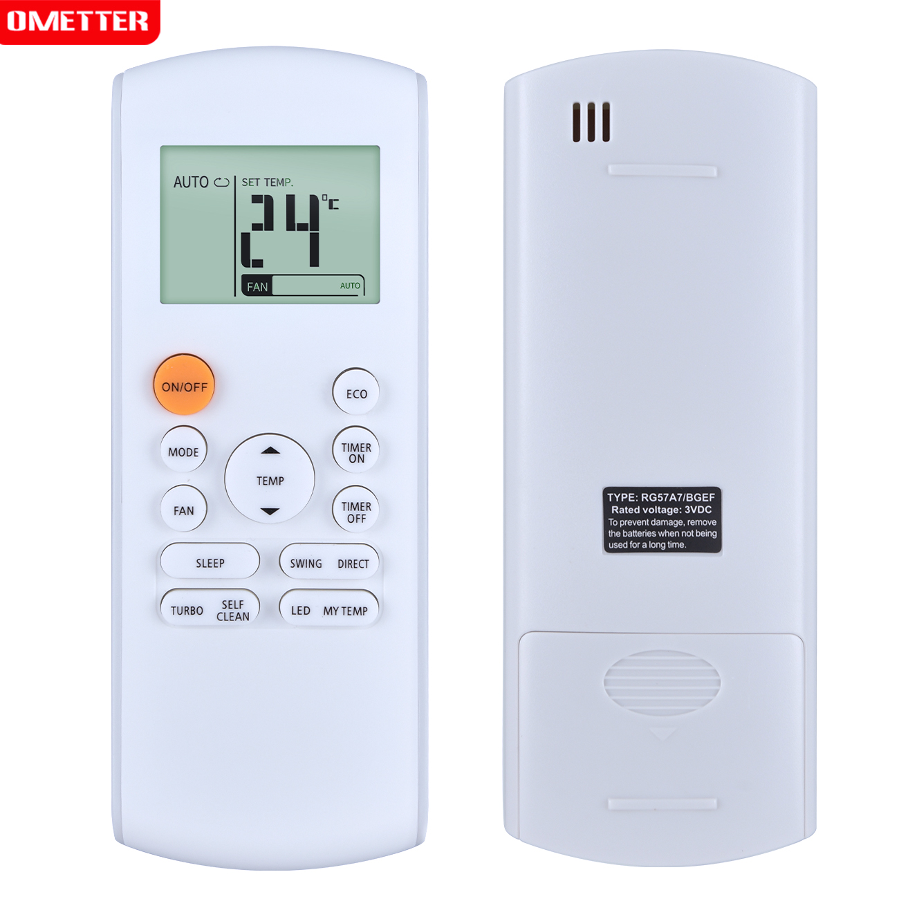 Control remoto para aire acondicionado Midea RG57B/BGEF RG57A2 RG57A7 RG57A4 RG57A6 RG57B1: YELLOW