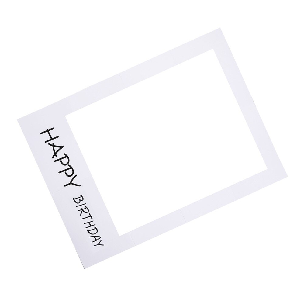 DIY Paper Picture Frame Cutouts Photo Booth Props for Birthday Party