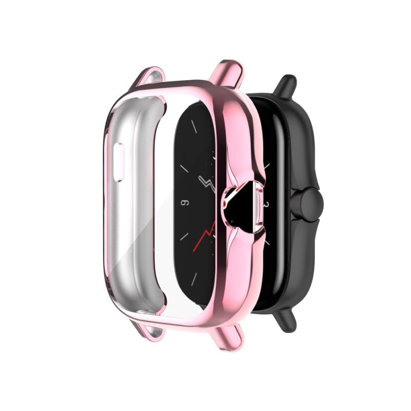 1Pc A1968 Galvaniseren Tpu All-Inclusive Anti Rubber Mouwen Voor Huami Amazfit Gts 2 Horloge Beschermende case Accessoires: 02