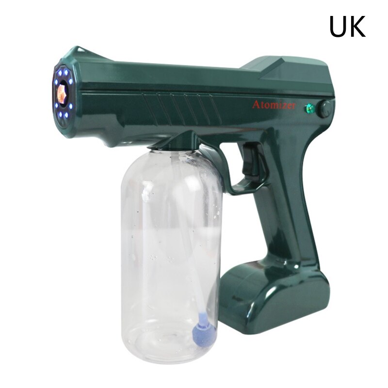 Handheld Nano Sanitizer Spritzgerät Hause Desinfektion Zerstäuber Blau Strahl kabellos Desinfektionsmittel Maschine Dampf sprühen Luft Reinigung Auszustatten: GN-UK