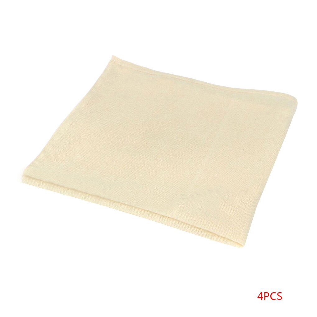 Cotton Gauze Cheese Steamed Cloth Bean Bag Filter Cloth Dot Pad Cloth Cotton Tofu Cloth Filter Bean Dregs Cloth Tofu Maker Tool: 4pcs