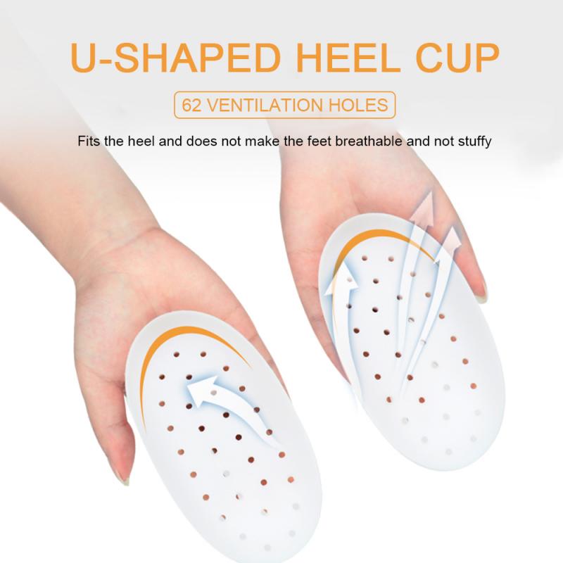 Semelles intérieures de chaussures en Silicone, 1 paire, rehausseur, chaussures de sport, courbées, coussin, unisexe, 2-4cm