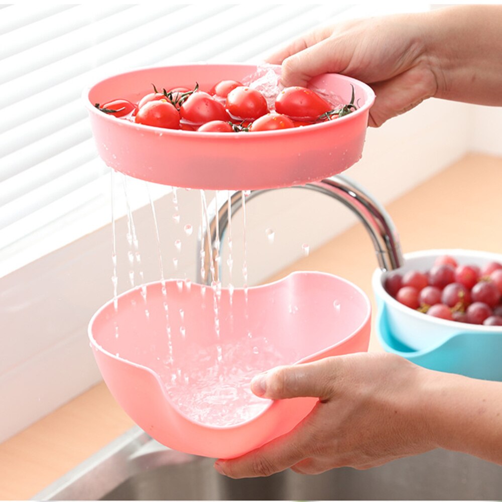 Snack Bowl with Shell Holder Double Dish Nut Bowl for Pistachio Sunflower Seed Edamame Cherries Candies(Random Color)