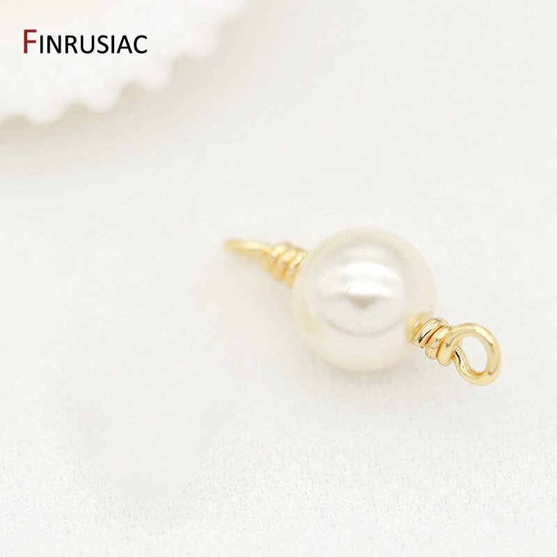 Supplies For Jewellery Handmade Pearl Beads Connector Charms Pendants For DIY Making Bracelets Necklaces Earrings Components