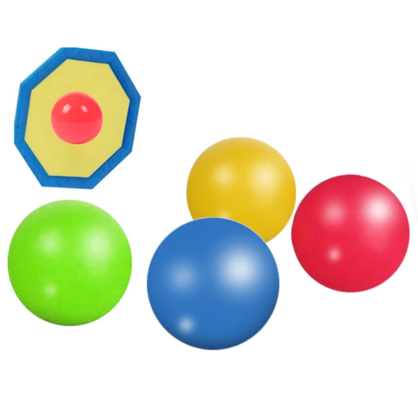 3Pcs Anti-stress Stick Wall Balls Sticky Ceiling Ball l Bounce Decompression Toy Target Bal