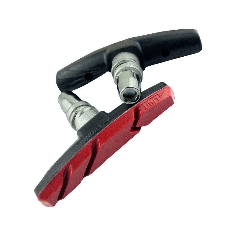 2Pc Duurzaam Mountain Racefiets Remblokken Fiets Remmen V-Brake Holder Schoenen Rubber Blokken Duurzaam Blauw Rood zwart Jan7