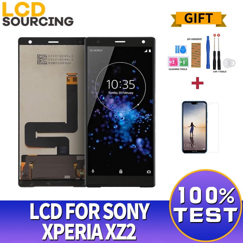 5.7 Inch Lcd Display Voor Sony Xperia XZ2 H8216 H8266 H8276 H8296 Touch Screen Digitizer Vergadering Vervanging Voor Sony XZ2 lcd
