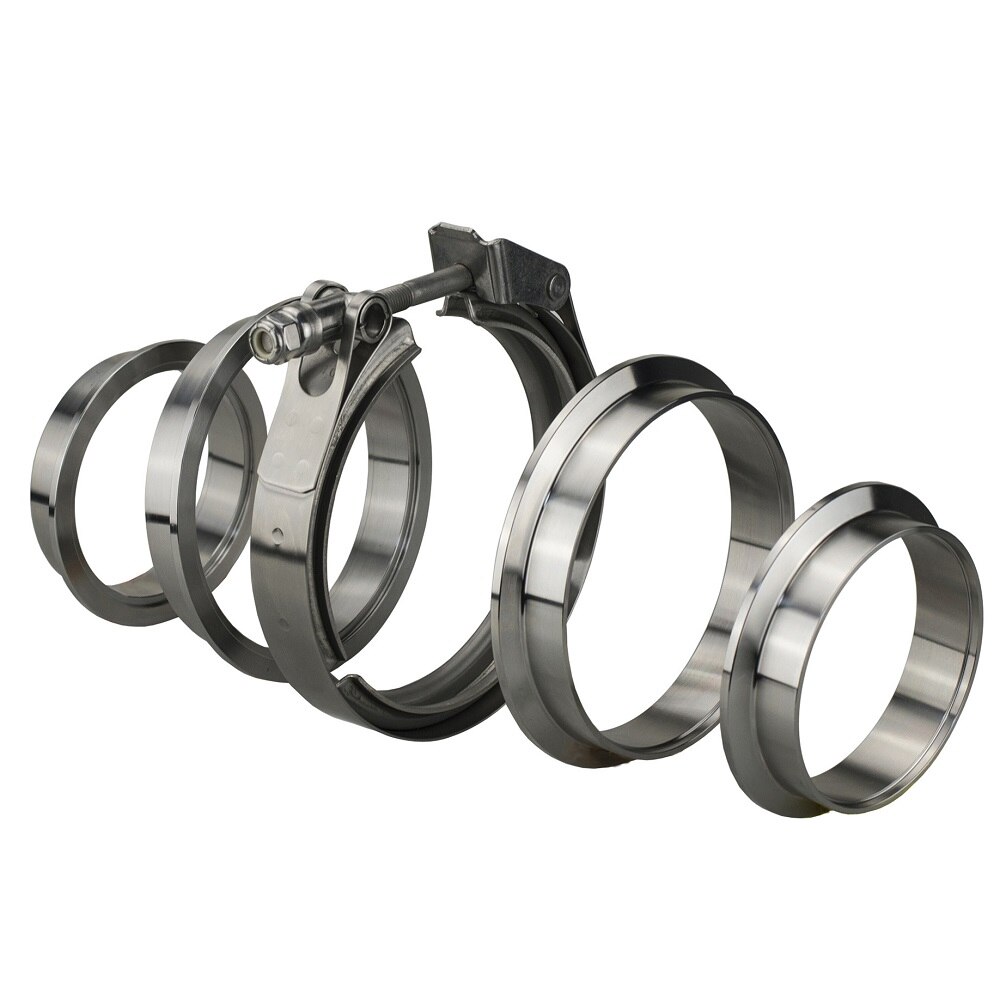 Stainless Steel Auto 3 Quick Release V band Clamp 2" 2.5" 3" 4" Inch V-band 3 Inch Male Female Exhaust Flange 76mm Vband Clamps