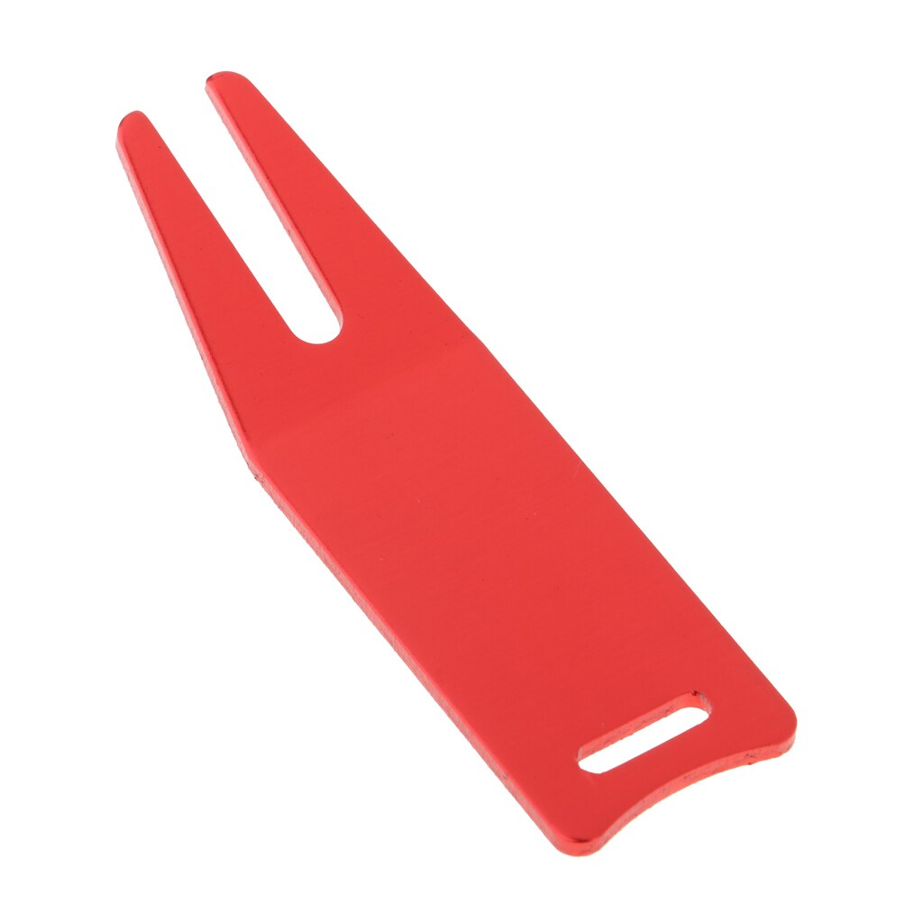 Metal Golf Divot Repair Tool Putting Green Fork Club Rest Pitch Maintain