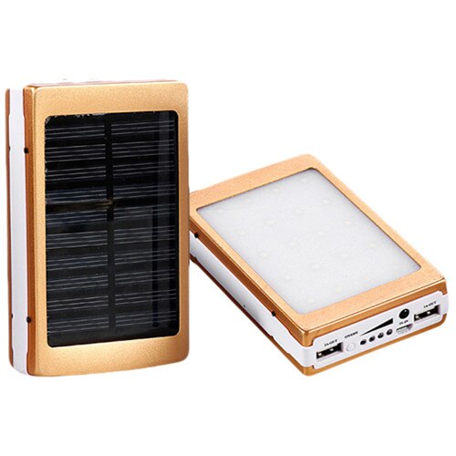 50000 mah solar-powerbank zum schnellladen externer handy-akkus, geeignet für mobiltelefone, smartphones, kameras und gps-geräte: Gold