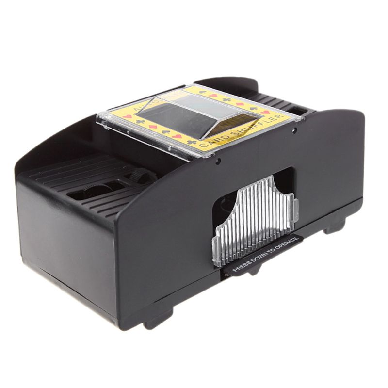 Automatische Poker Kartenmischer Bord Spiele Batterie Betrieben Spielkarten Mischen 2 Deck Automatische Hand Kurbel