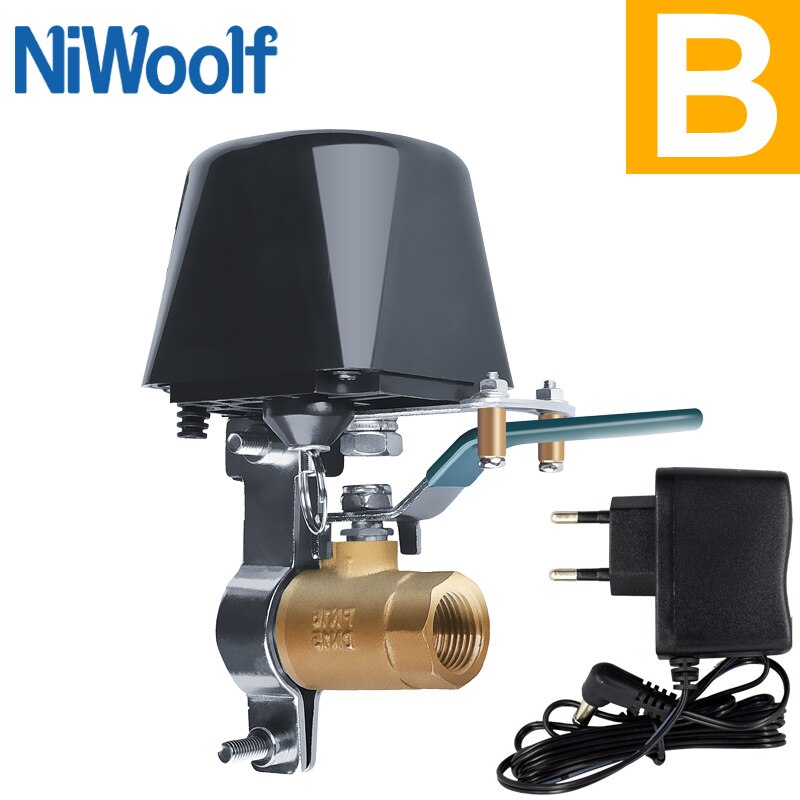 Tuya Wifi Water Lekkage Detectoren Water Valve Sensor Compatibel Met Tuyasmart/Smart Leven App: B