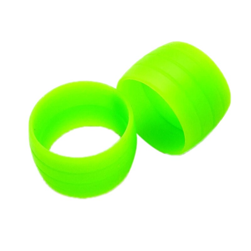 2 stk cykelhåndtag tape fastgørelse løkker cykel håndtag greb wrap holder ringe cykling bartape rem bælte fastgør ærme: Grøn