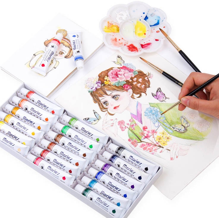 12/24/36 kleuren 12ml Aquarel Set Professionele Tekening Pigment voor Kunst Levert