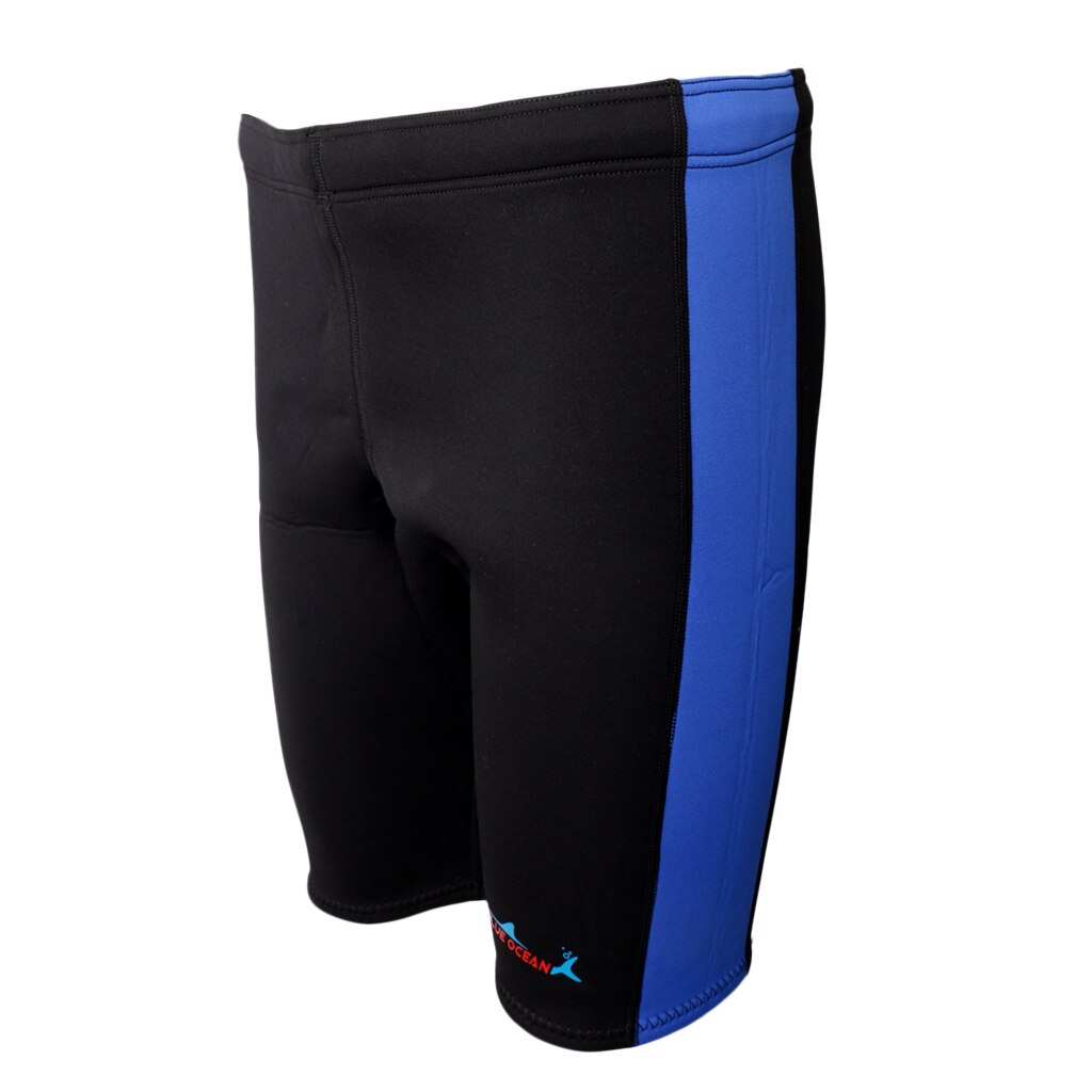 Unisex 3 Mm Neopreen Duiken Shorts Wetsuits Broek Stretch Warme Comfortabele Winter Zwemmen Roeien Zeilen Surfen Broek Mannen Vrouwen: Blue XXL