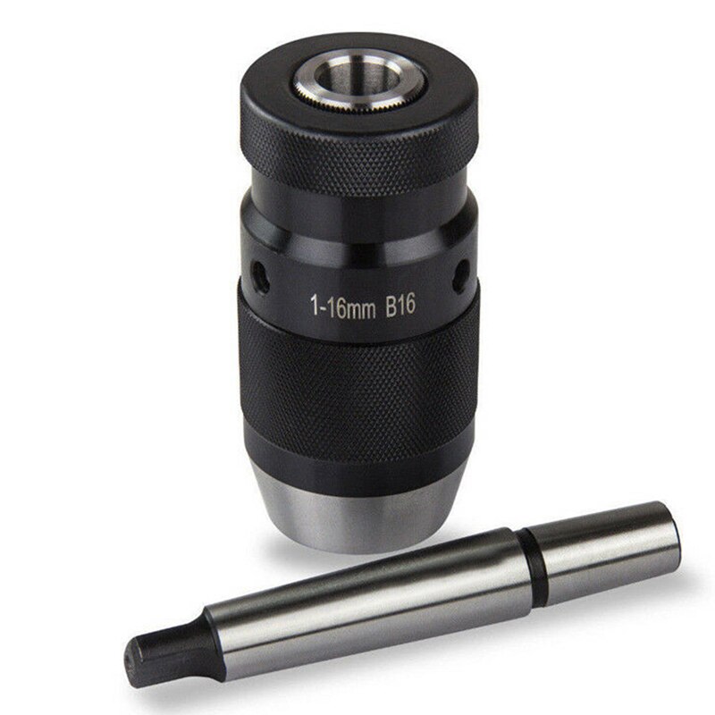 Boorhouder met kegeldoorn snelspanboorhouder, zeer nauwkeurige boorkop, 1-16 mm, meedraaiende korrelpunt, draaimachine, CNC-bewerking, metaalbewerking